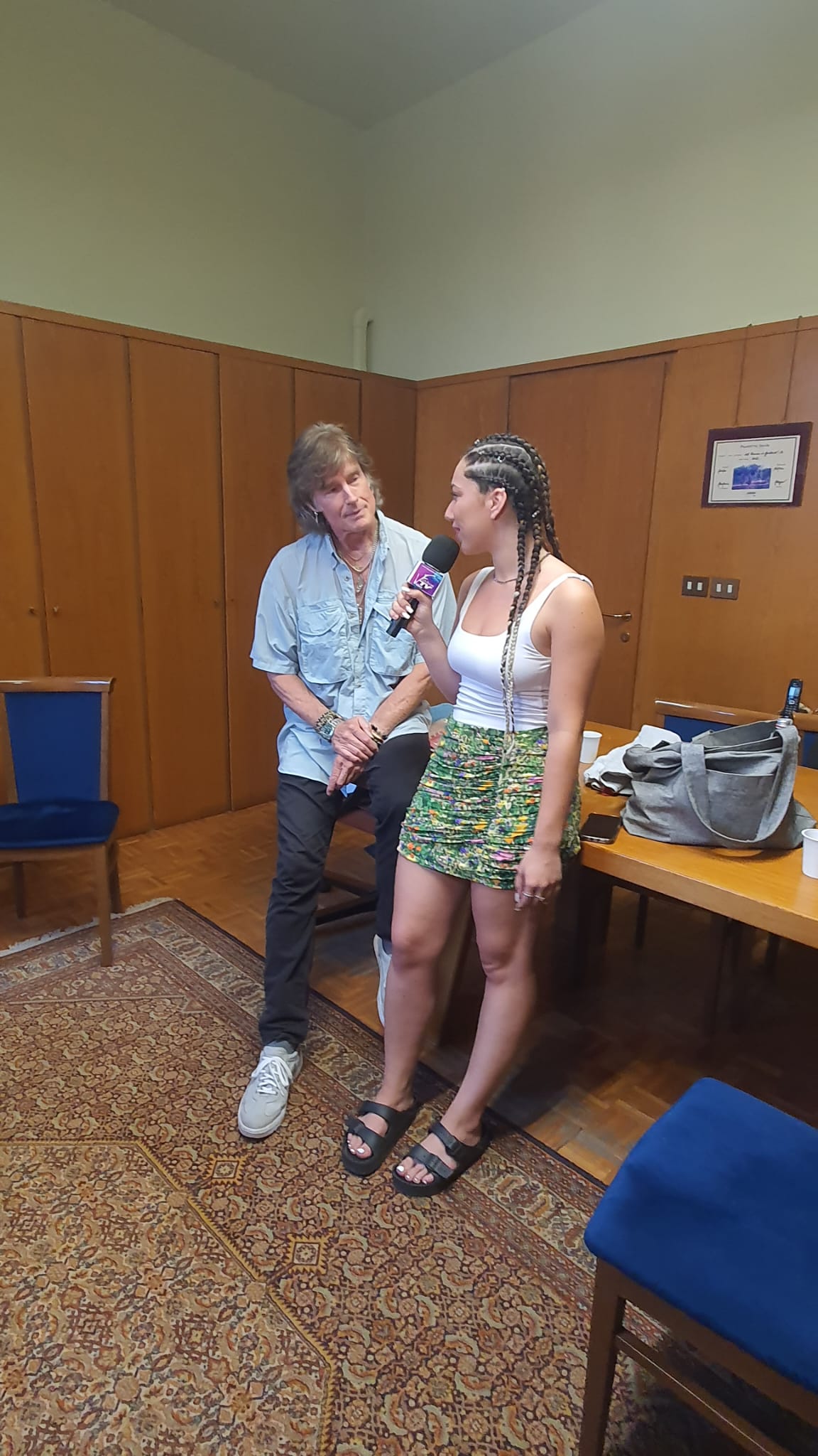 Delia Russello con Ron Moss attore Beautiful