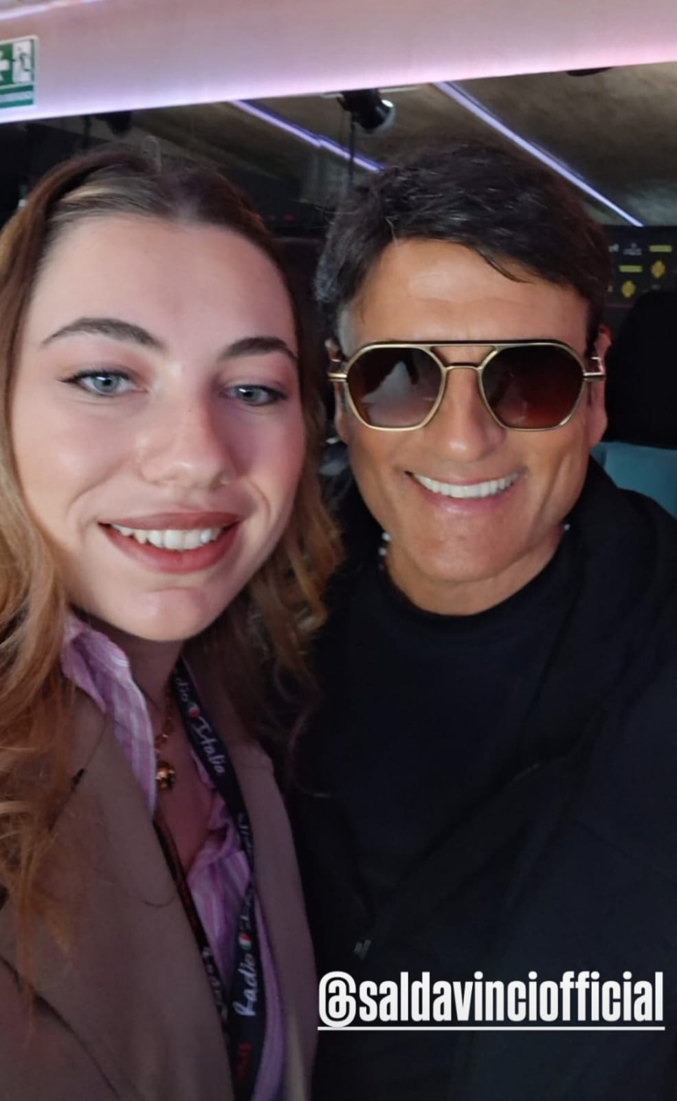 Delia Russello intervista Sal Da Vinci a Sanremo